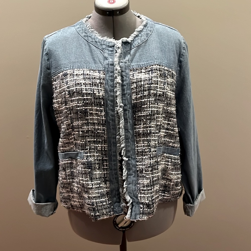 Lined Denim Jacket - image 1